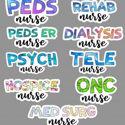 Nurse Sticker | ER Nurse | IcU Nurs..