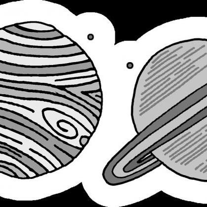 Solar System Sticker | Planets Sticker | Milky Way..