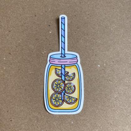 Lemonade Sticker | Mason Jar Sticke..