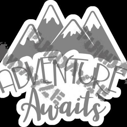 Adventure Awaits Sticker | Hiking S..