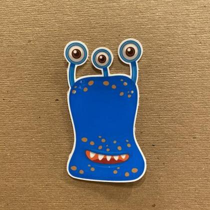 Blue Martian Sticker | Space Sticke..