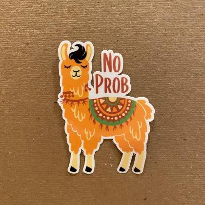 No Prob Llama Sticker | Llama Stick..