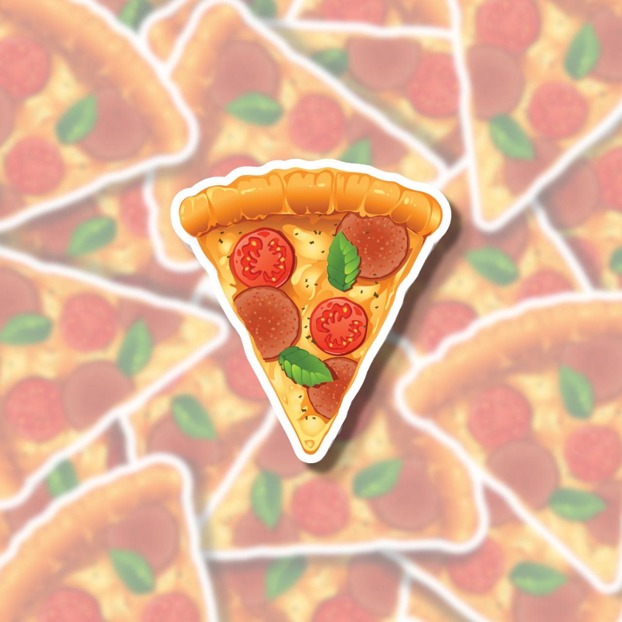 Pizza Sticker | Pepperoni Sticker | Food Sticker | Italian Sticker | Water Bottle Sticker | Tumbler Sticker | Hydro Flask Sticker