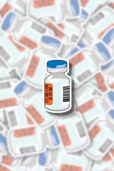 Ativan Sticker | Pharmacy Sticker | Nurse Sticker | Er Nurse | Nurse Gift | Water Bottle Sticker | Hydro Flask Sticker | Tumbler Sticker