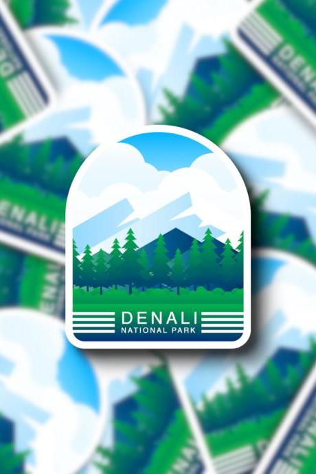 Denali National Park Sticker | Laptop Sticker | Water Bottle Sticker | Hydro Flask Sticker | Planner Sticker | Tumbler Sticker