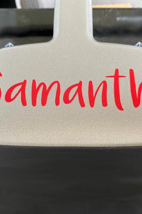 Custom Vinyl Name Text Decal Stickers For Water Bottles, Cars, Weddings