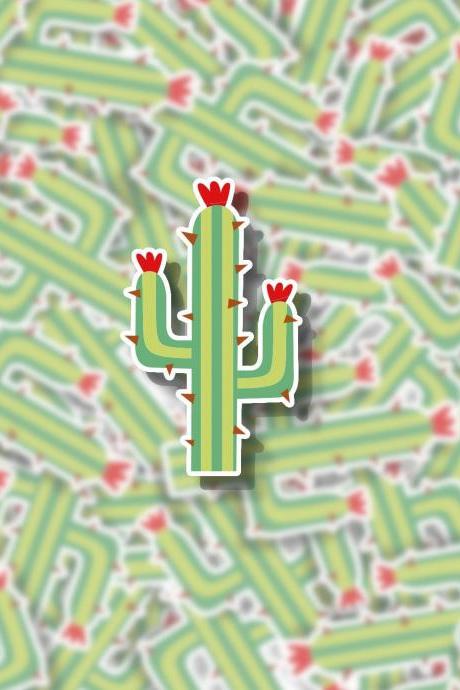 Cactus Sticker Decal | Water Bottle Sticker Decal | Laptop Sticker Decal | Planner Sticker Decal | Desert Sticker Decal | Themed Sticker